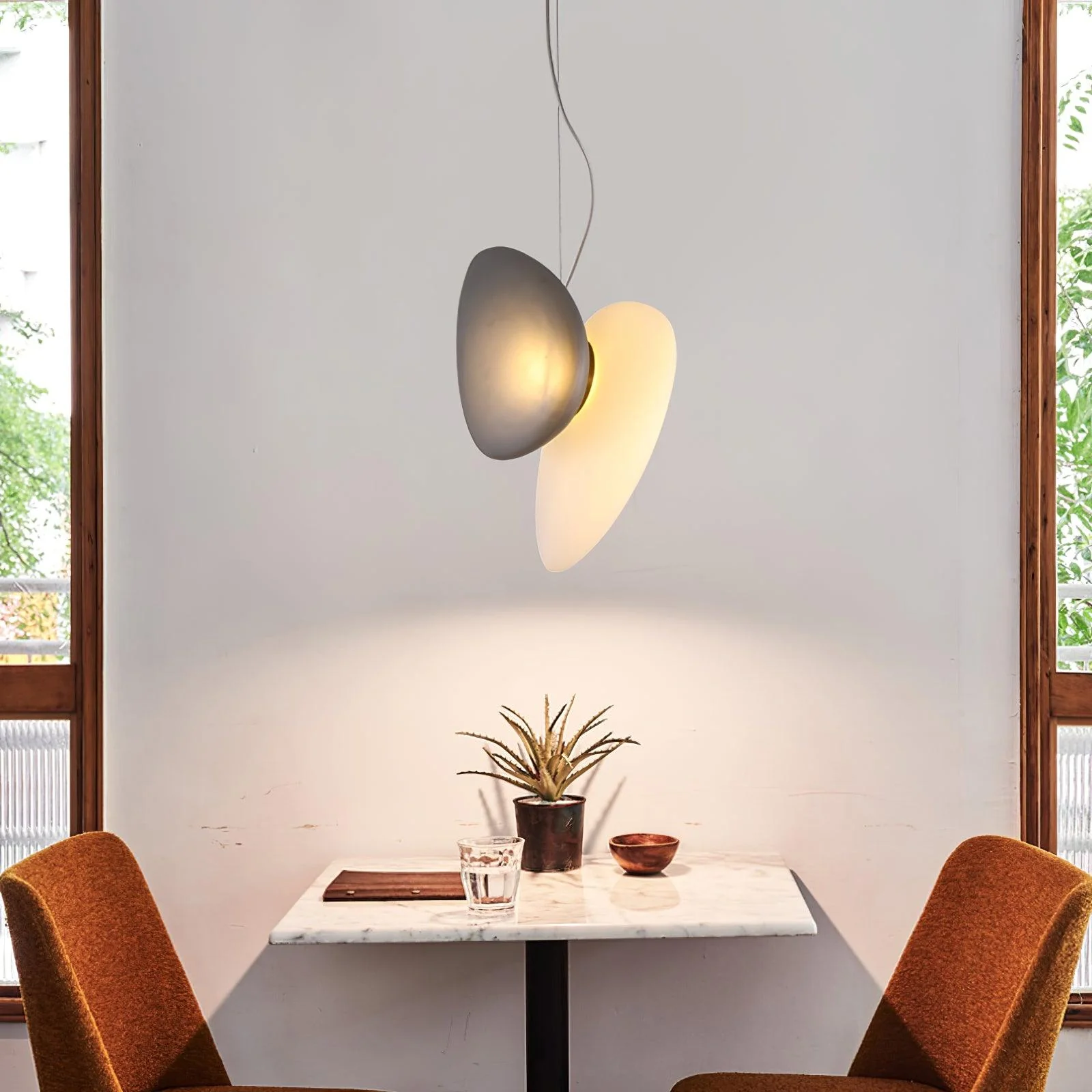 Eclipse Frosted Glass Pendant Light - Image 45