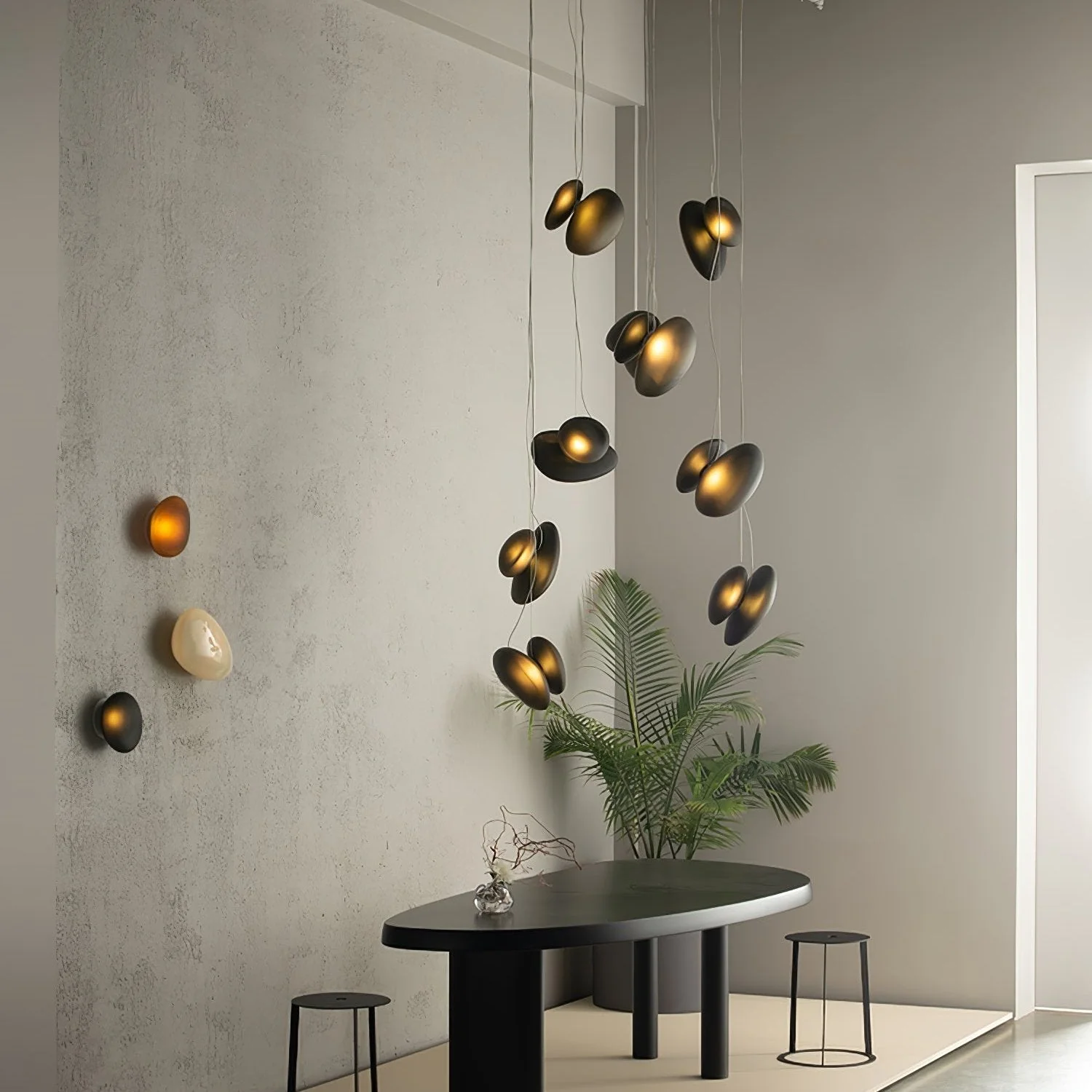Eclipse Frosted Glass Pendant Light - Image 54