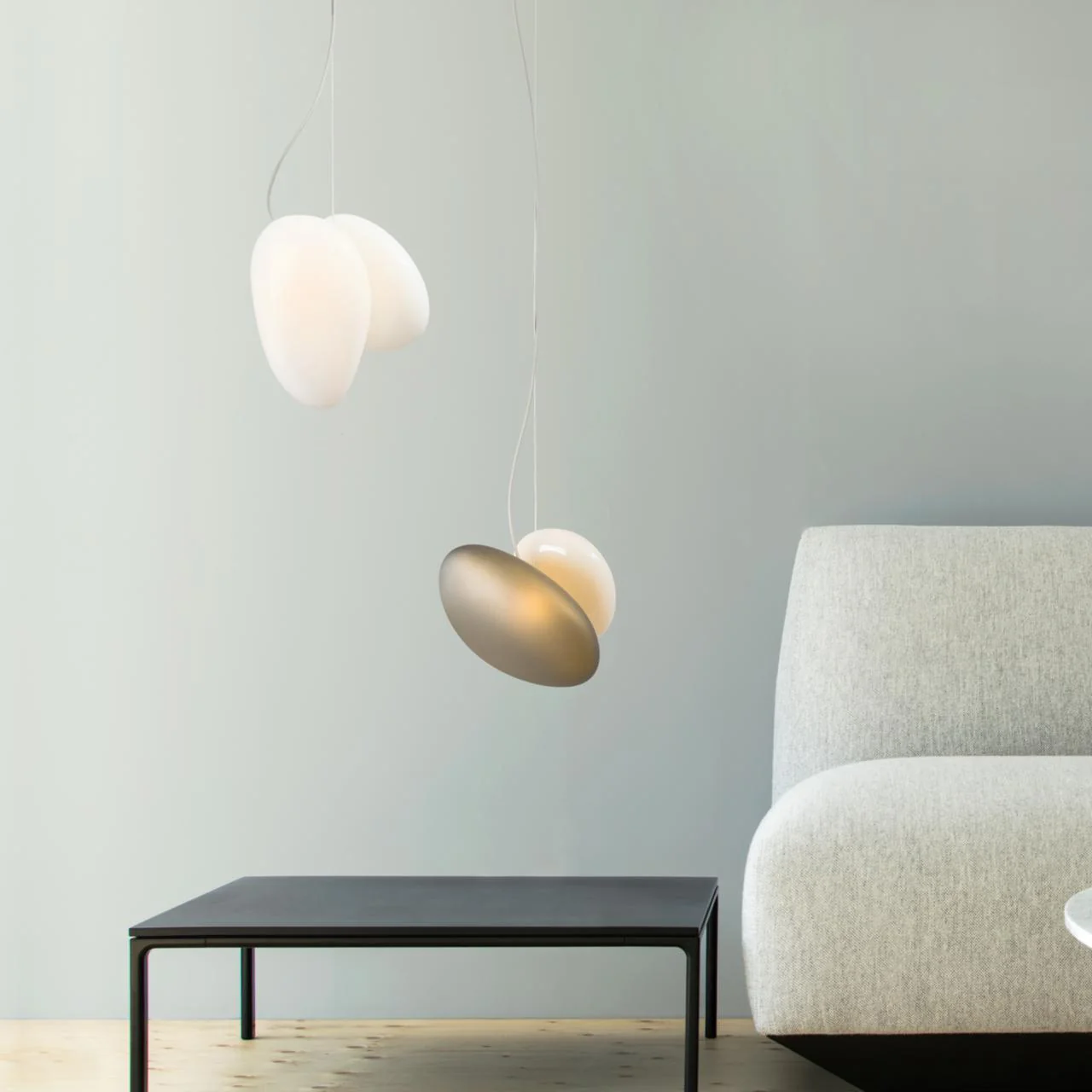 Eclipse Frosted Glass Pendant Light - Image 56
