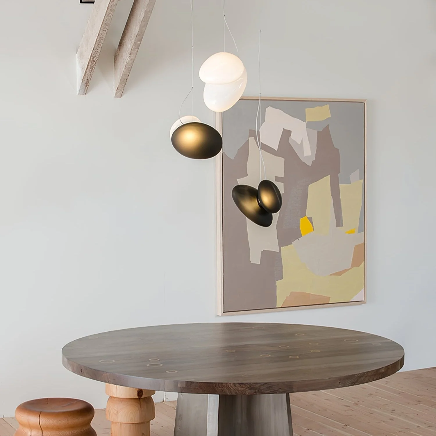 Eclipse Frosted Glass Pendant Light - Image 60