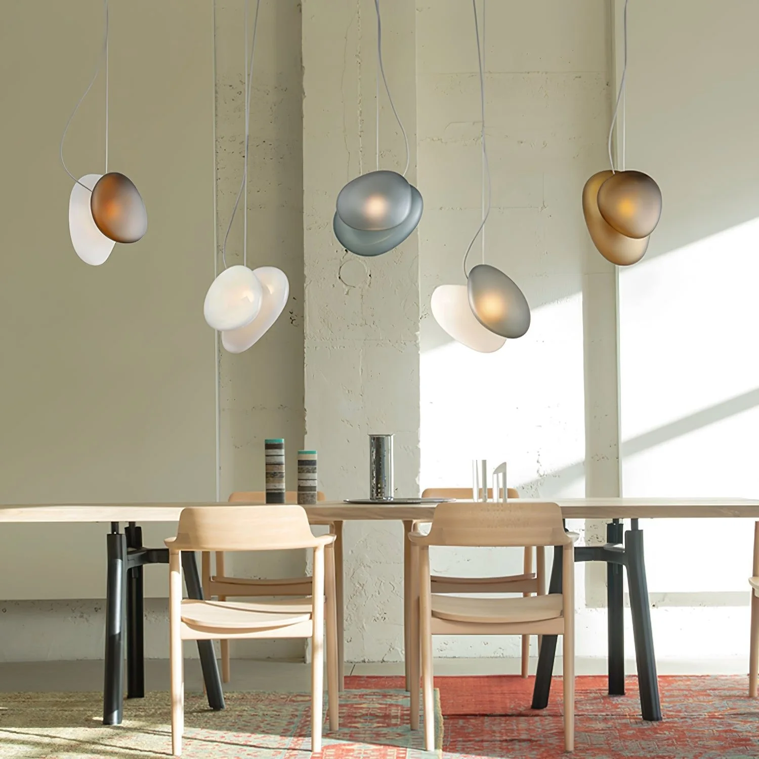 Eclipse Frosted Glass Pendant Light - Image 63