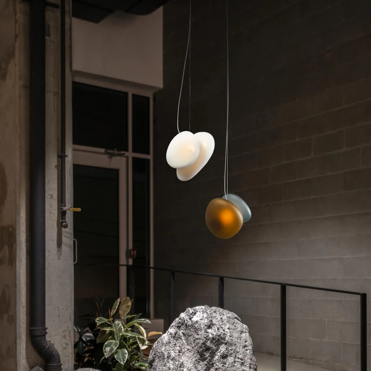 Eclipse Frosted Glass Pendant Light - Image 78
