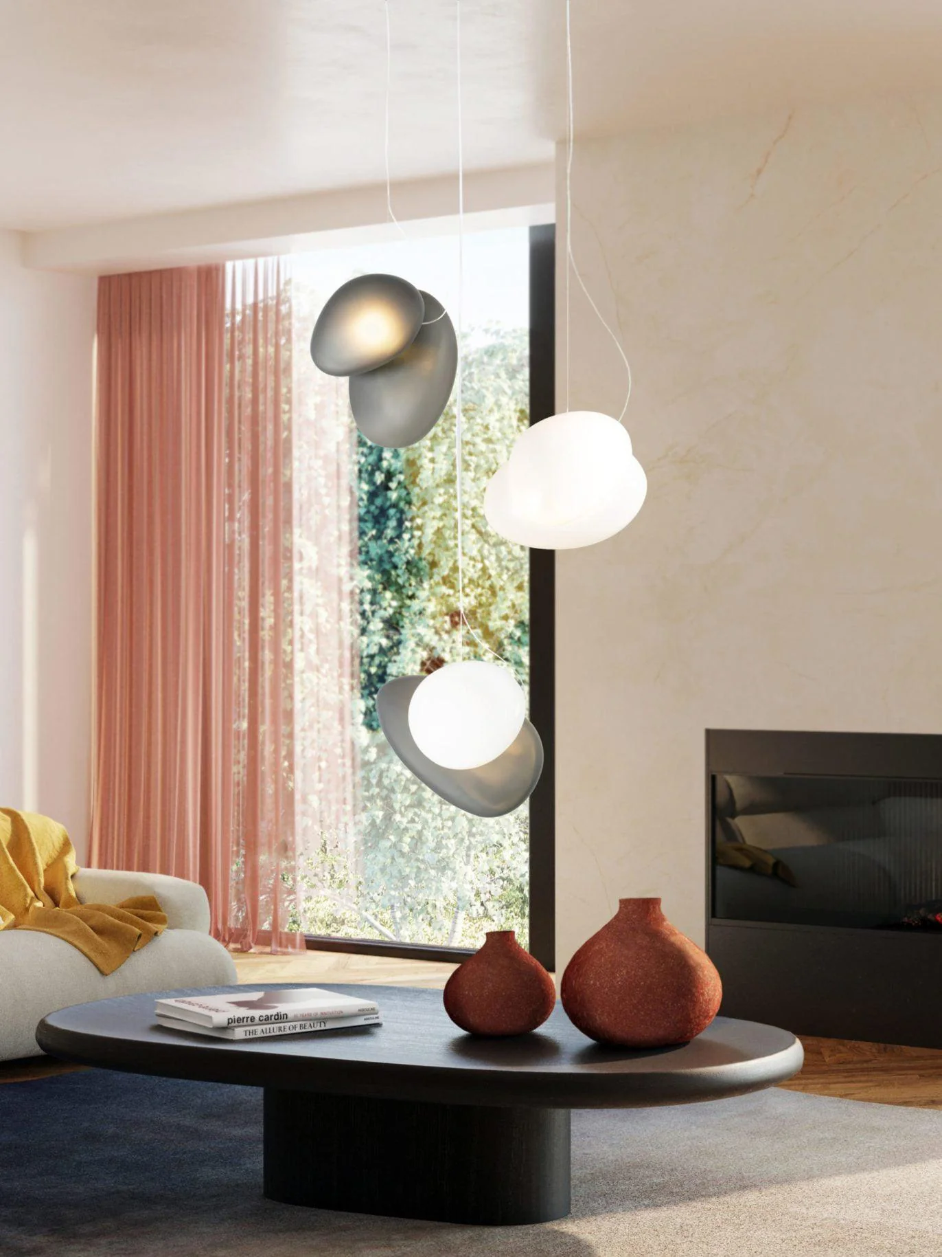 Eclipse Frosted Glass Pendant Light - Image 8