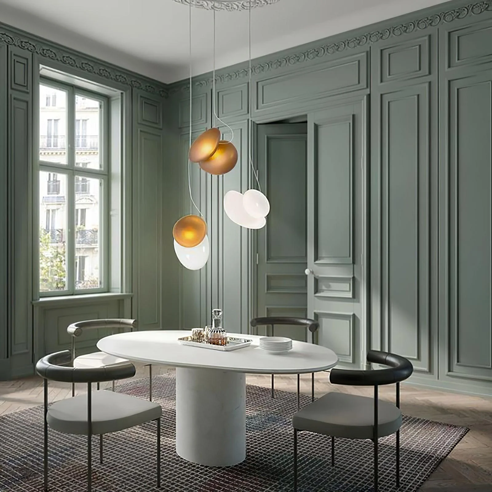 Eclipse Frosted Glass Pendant Light - Image 88