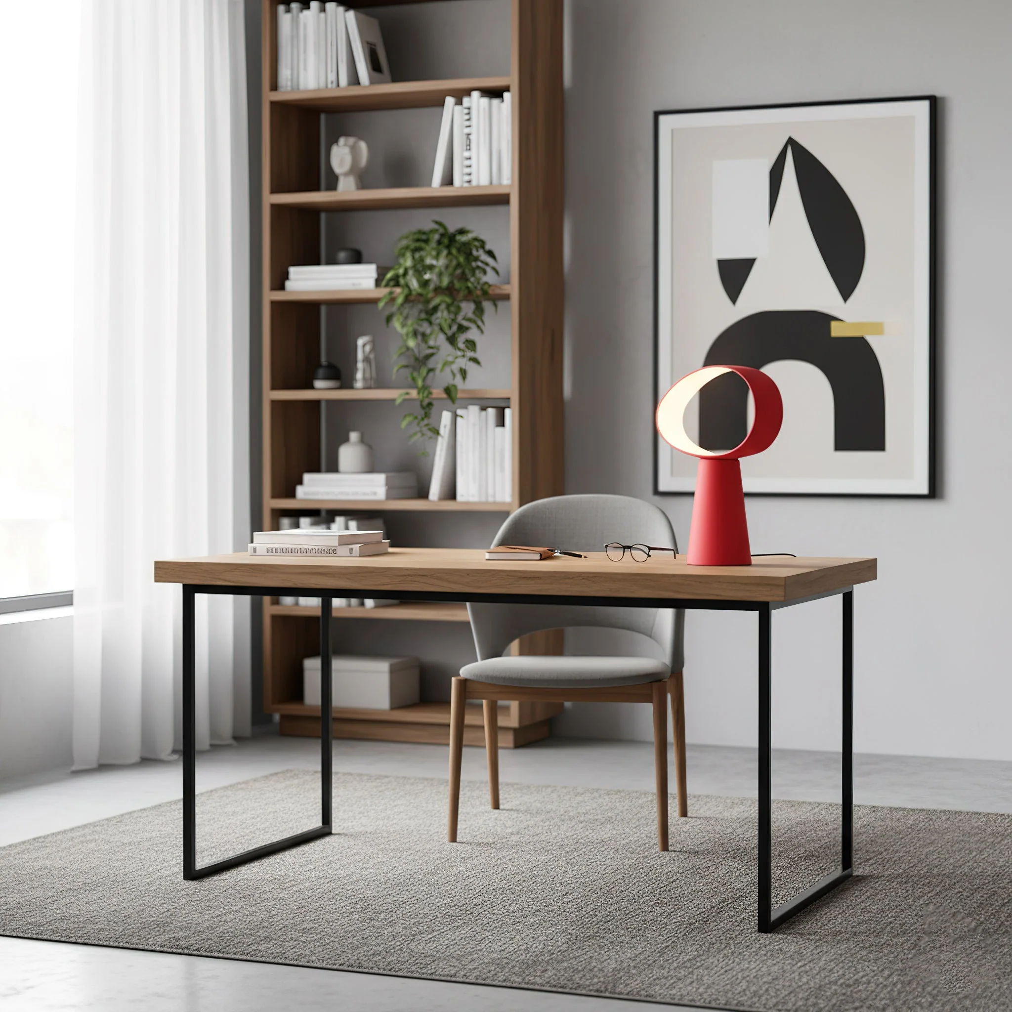 Eclipse Modern Resin Table Lamp - Image 13