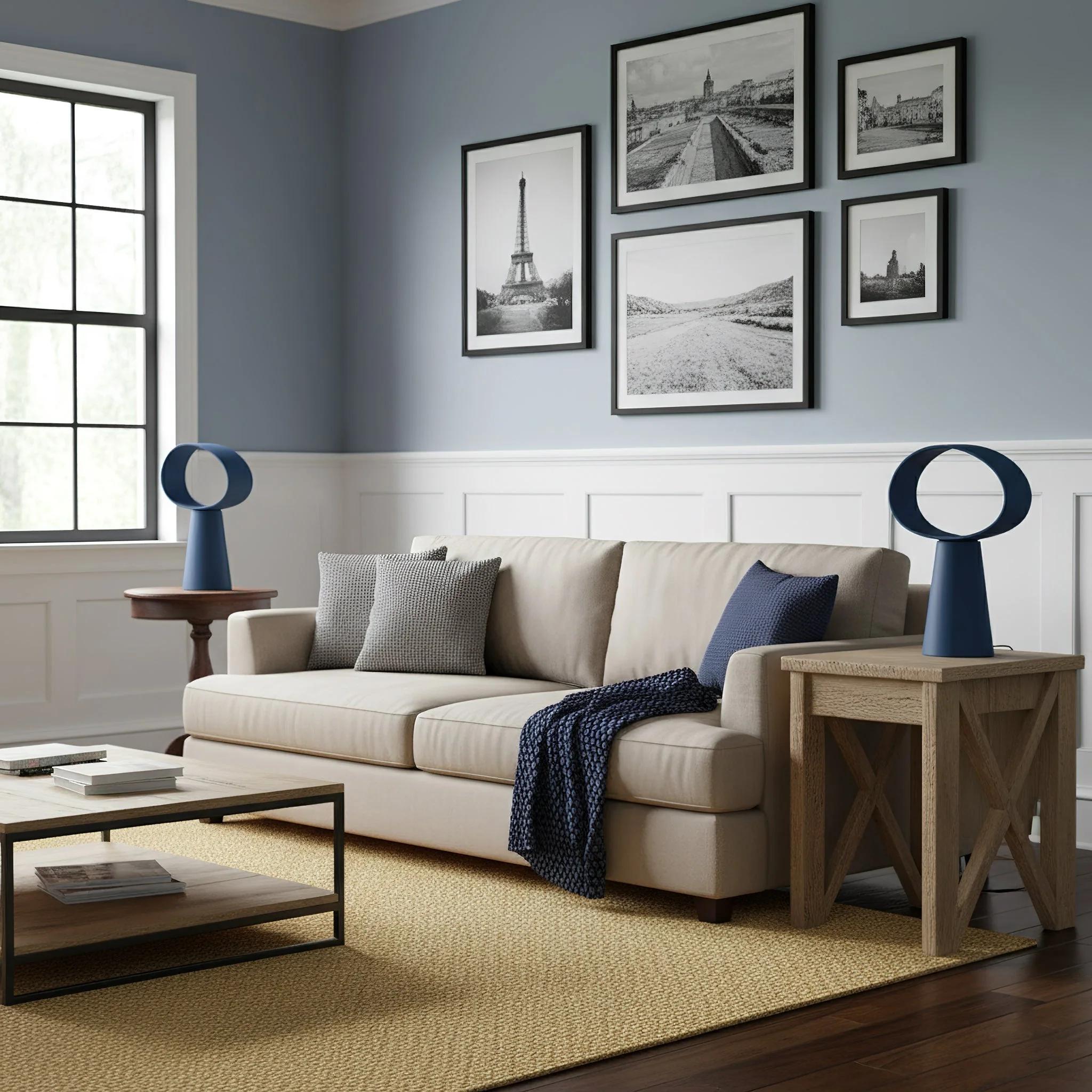 Eclipse Modern Resin Table Lamp - Image 14
