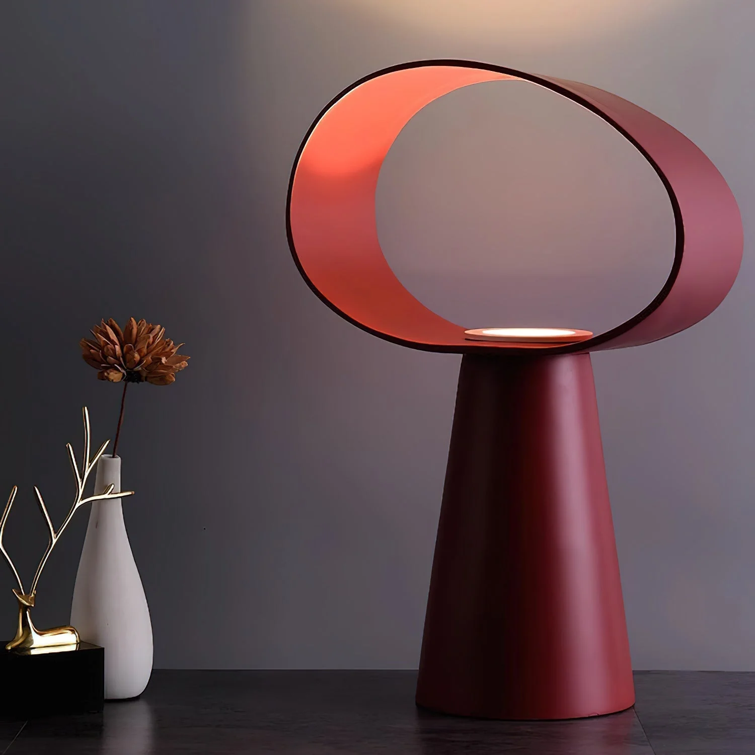 Eclipse Modern Resin Table Lamp - Image 17