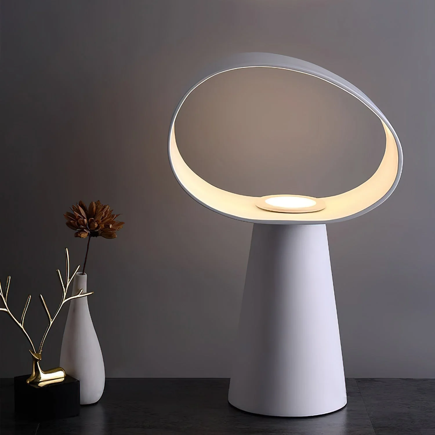 Eclipse Modern Resin Table Lamp - Image 18