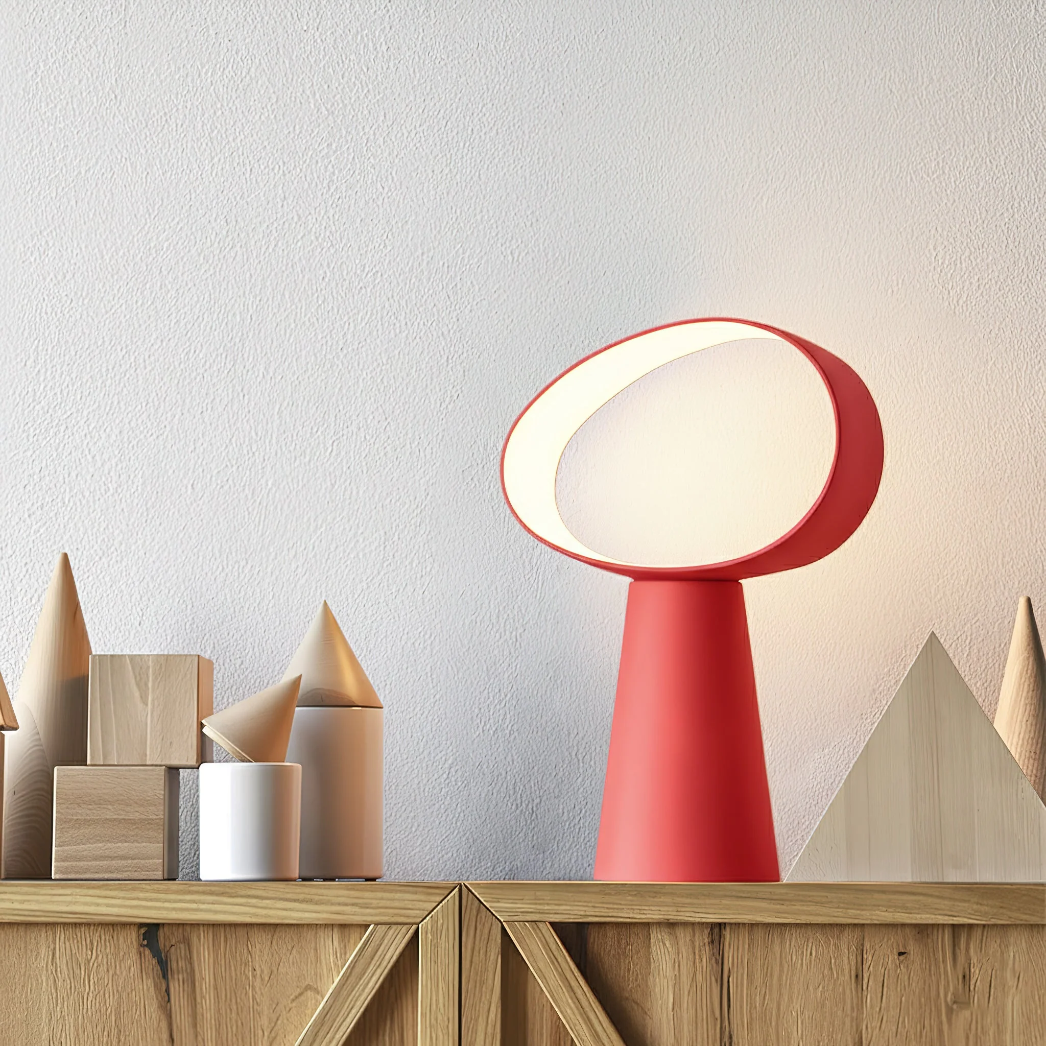 Eclipse Modern Resin Table Lamp - Image 4