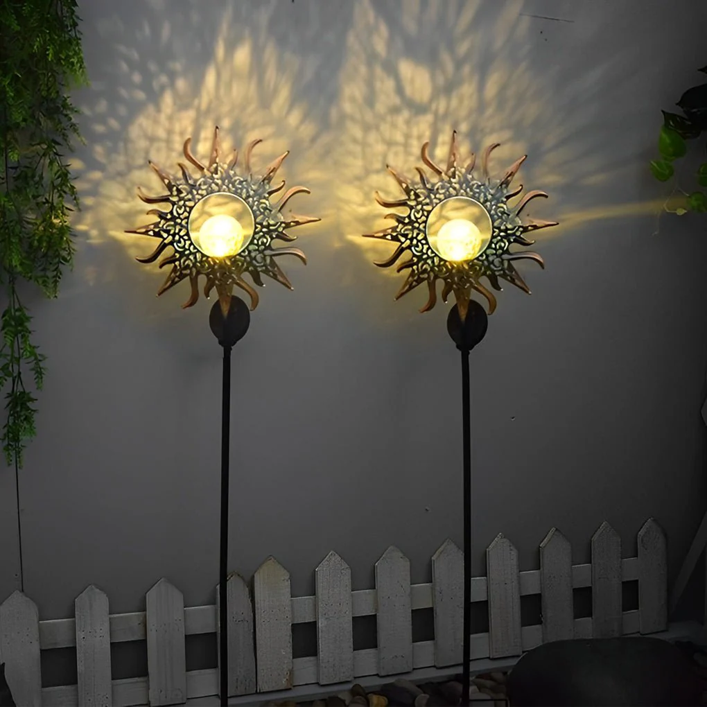 Edeline Mystical Moon Sun Flame Outdoor Light - Image 23