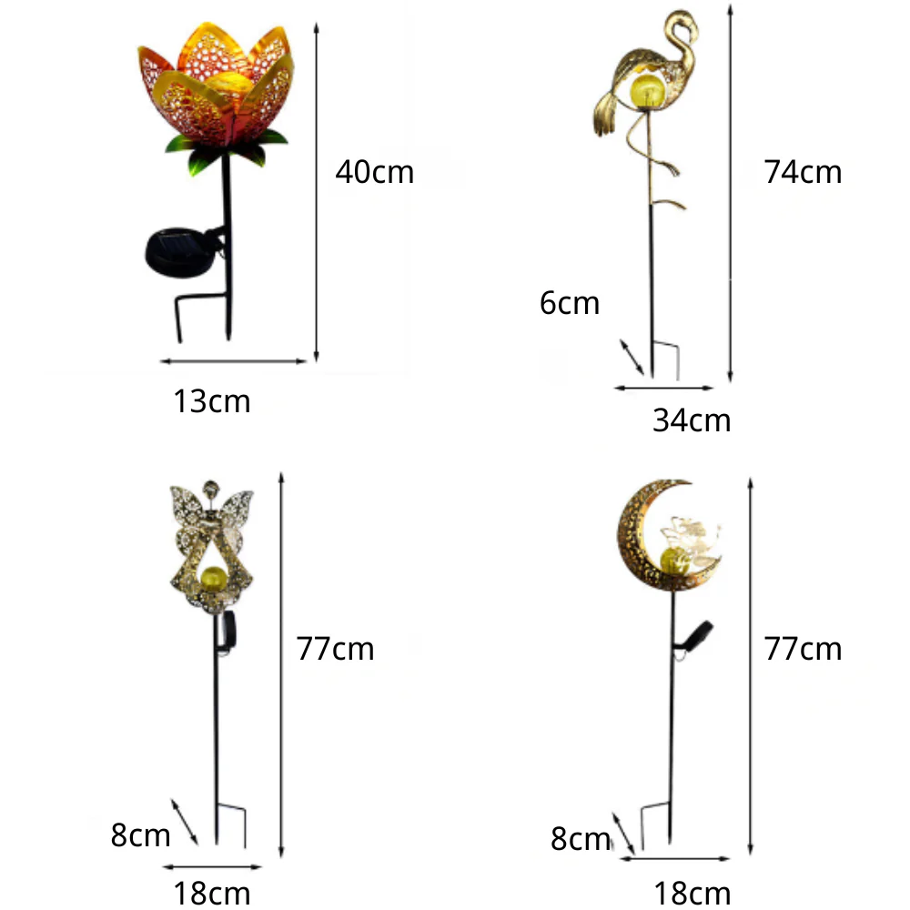 Edeline Mystical Moon Sun Flame Outdoor Light - Image 6
