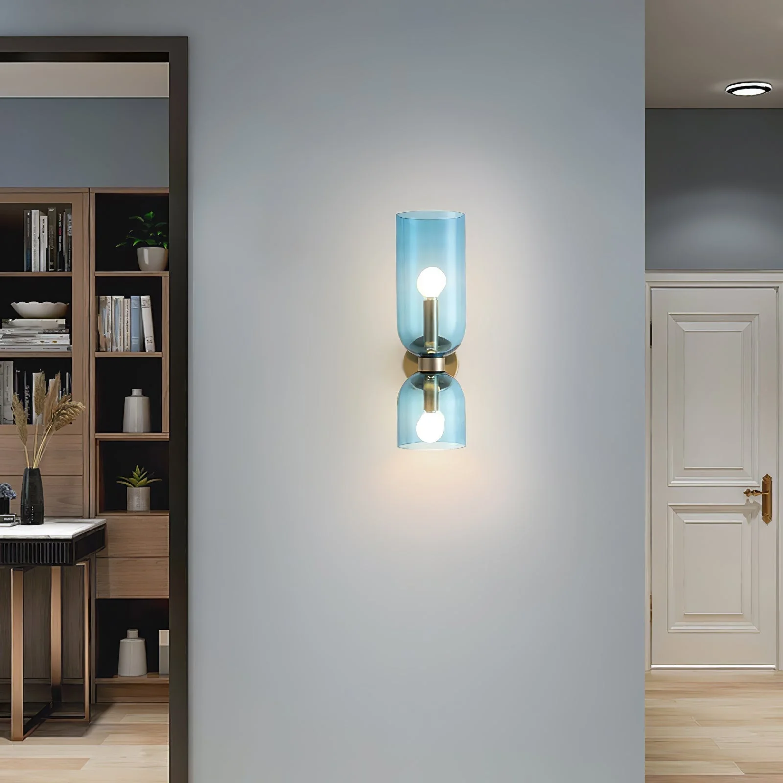 Edie Modern Minimalist Glass Wall Lamp - Image 23