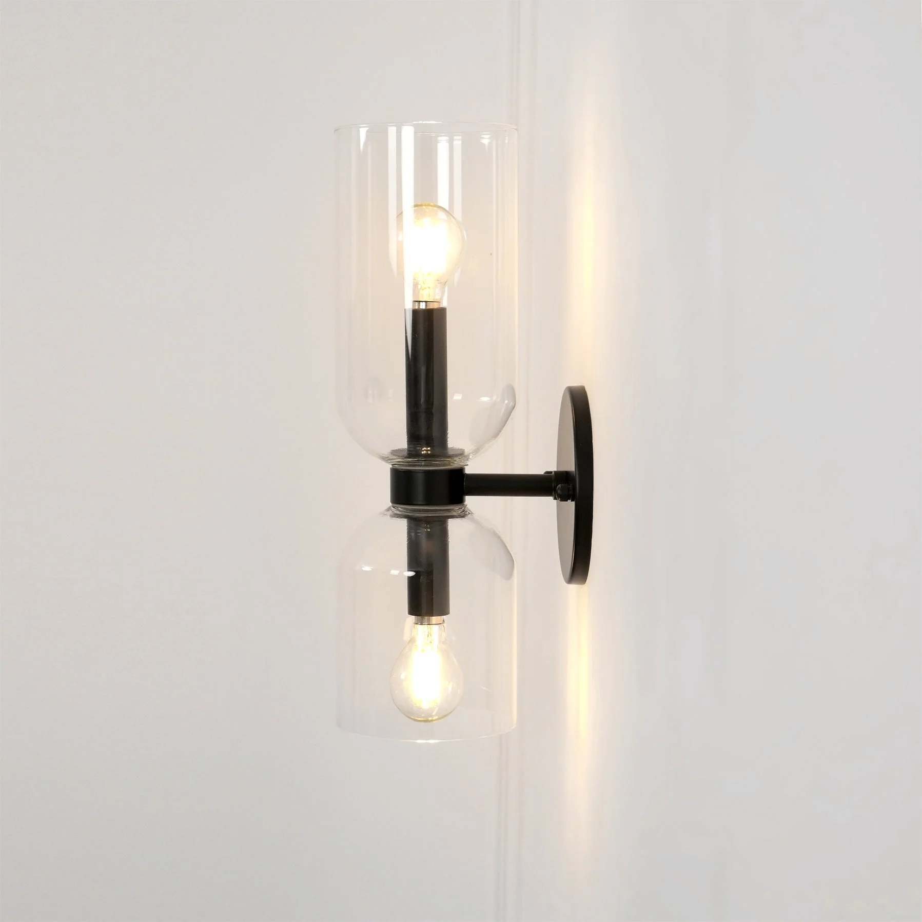 Edie Modern Minimalist Glass Wall Lamp - Image 35
