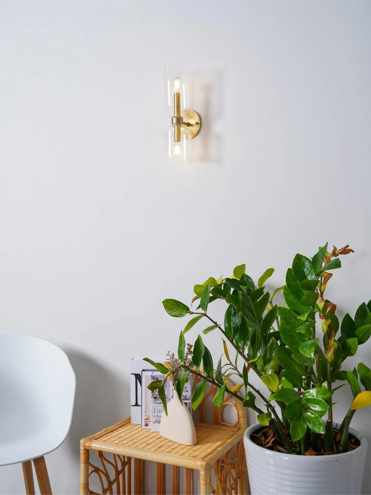 Edie Modern Minimalist Glass Wall Lamp - Image 7