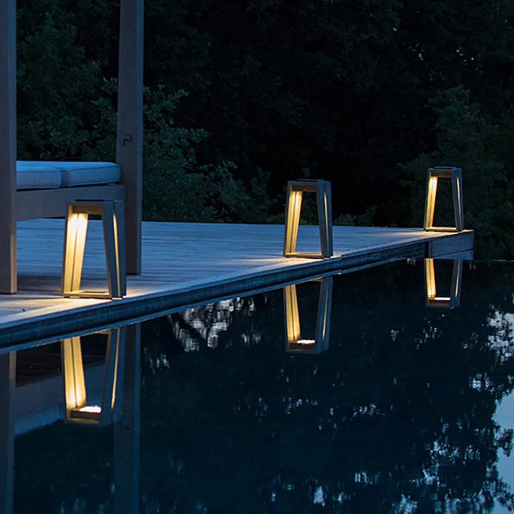 Edmond Minimalist Trapezoid LED Illumination Outdoor Light