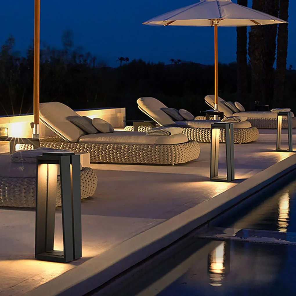 Edmond Minimalist Trapezoid LED Illumination Outdoor Light - Image 3