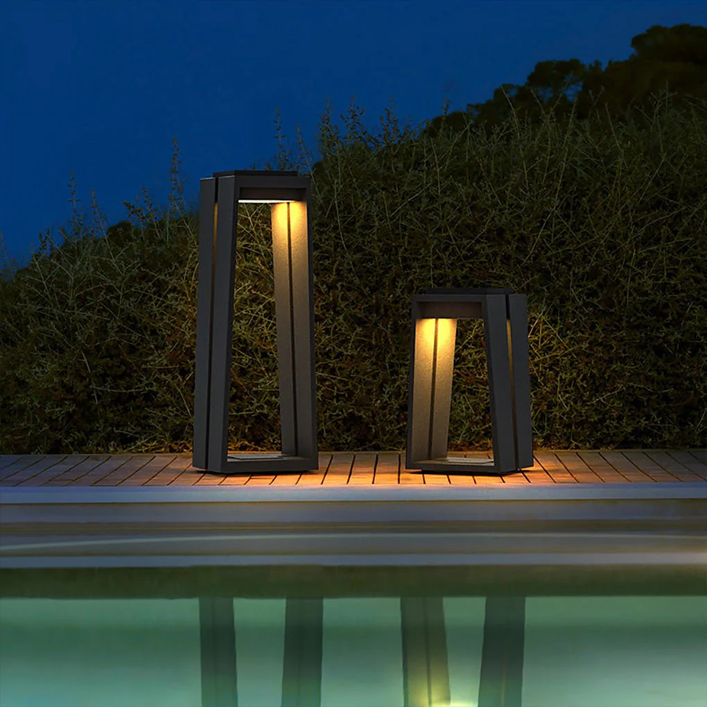 Edmond Minimalist Trapezoid LED Illumination Outdoor Light - Image 5