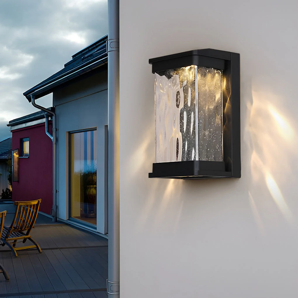Edric Creative Modern Glass Outdoor Wall Sconce Light