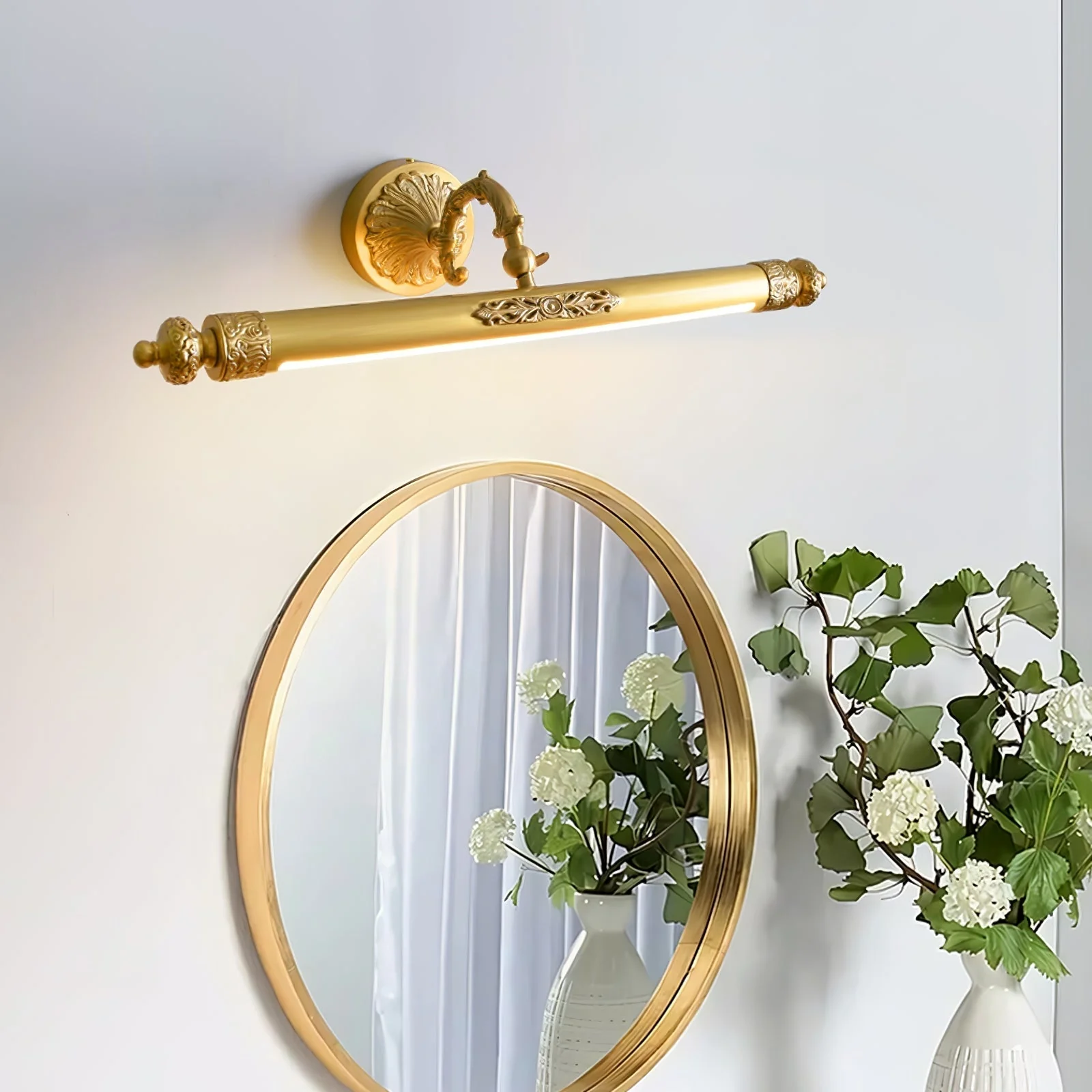 Edward Premium Elegance Vanity Brass Wall Light - Image 18