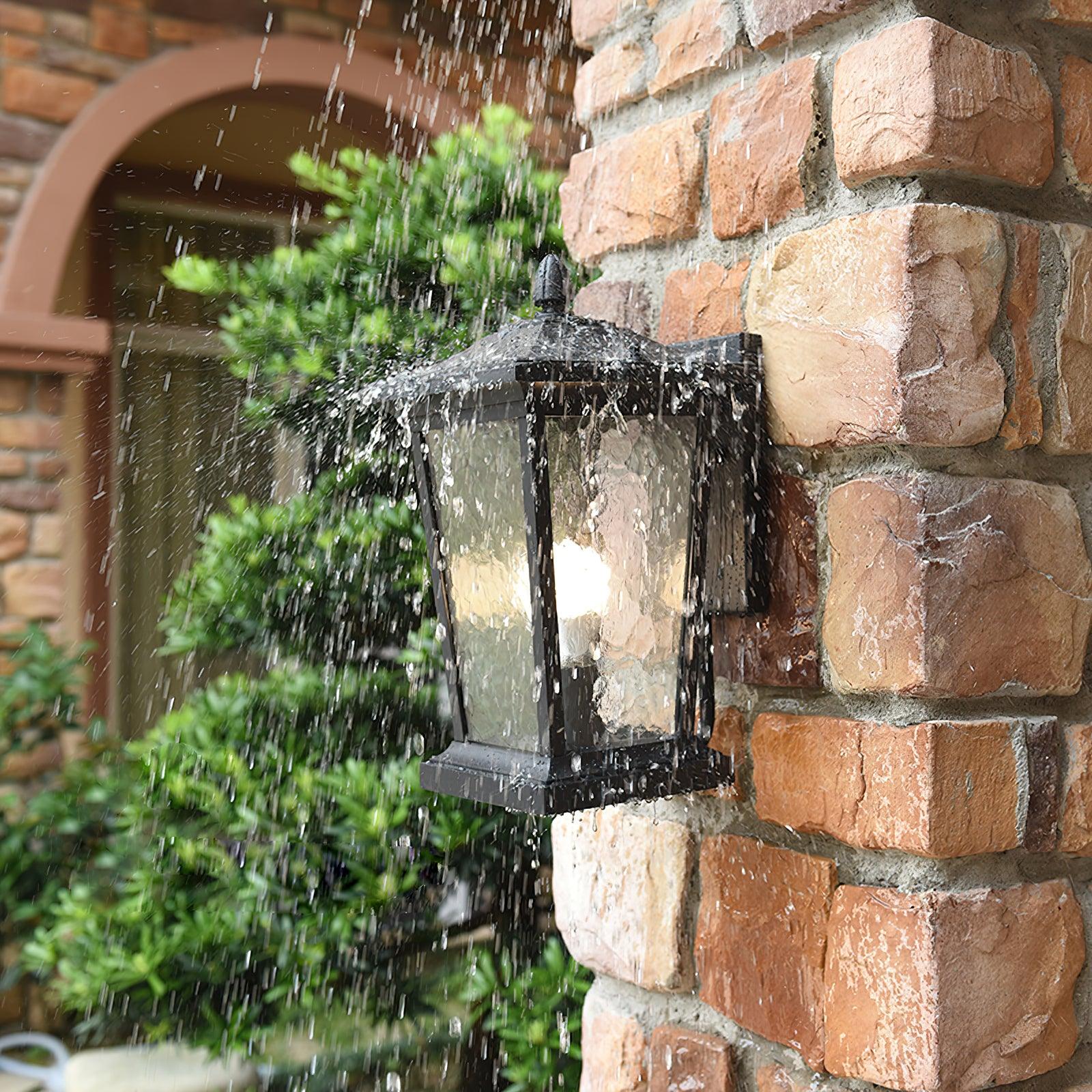 Edwin Birdcage Elegance Glass Outdoor Wall Lamp - Image 10