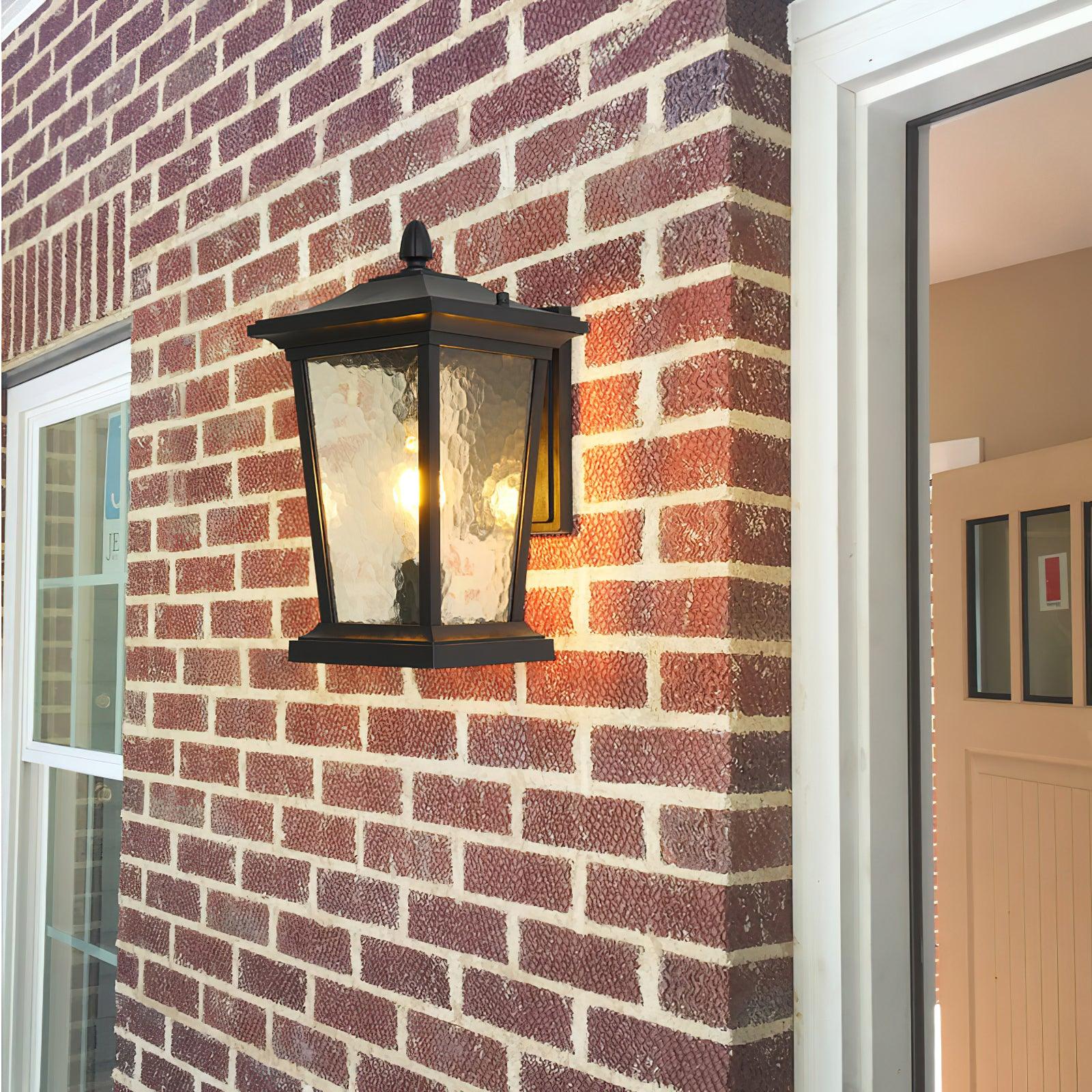 Edwin Birdcage Elegance Glass Outdoor Wall Lamp - Image 13