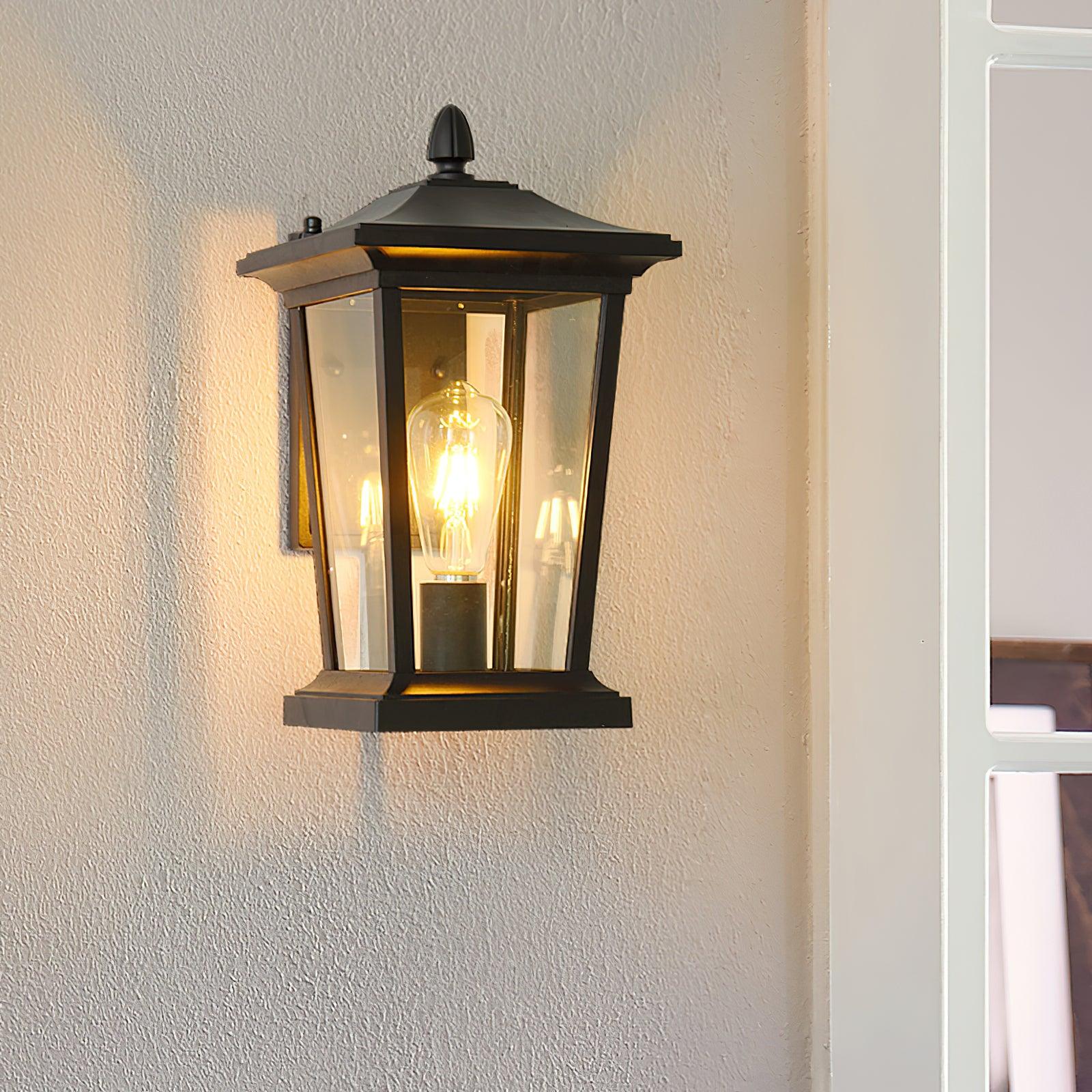 Edwin Birdcage Elegance Glass Outdoor Wall Lamp - Image 16
