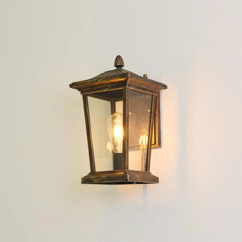 Edwin Birdcage Elegance Glass Outdoor Wall Lamp - Image 8