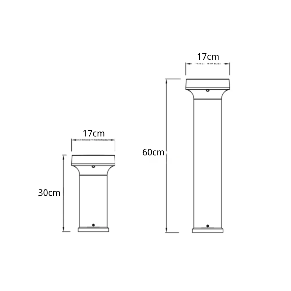 Efrain Modern Minimalist Outdoor Post Lawn Light - Image 10