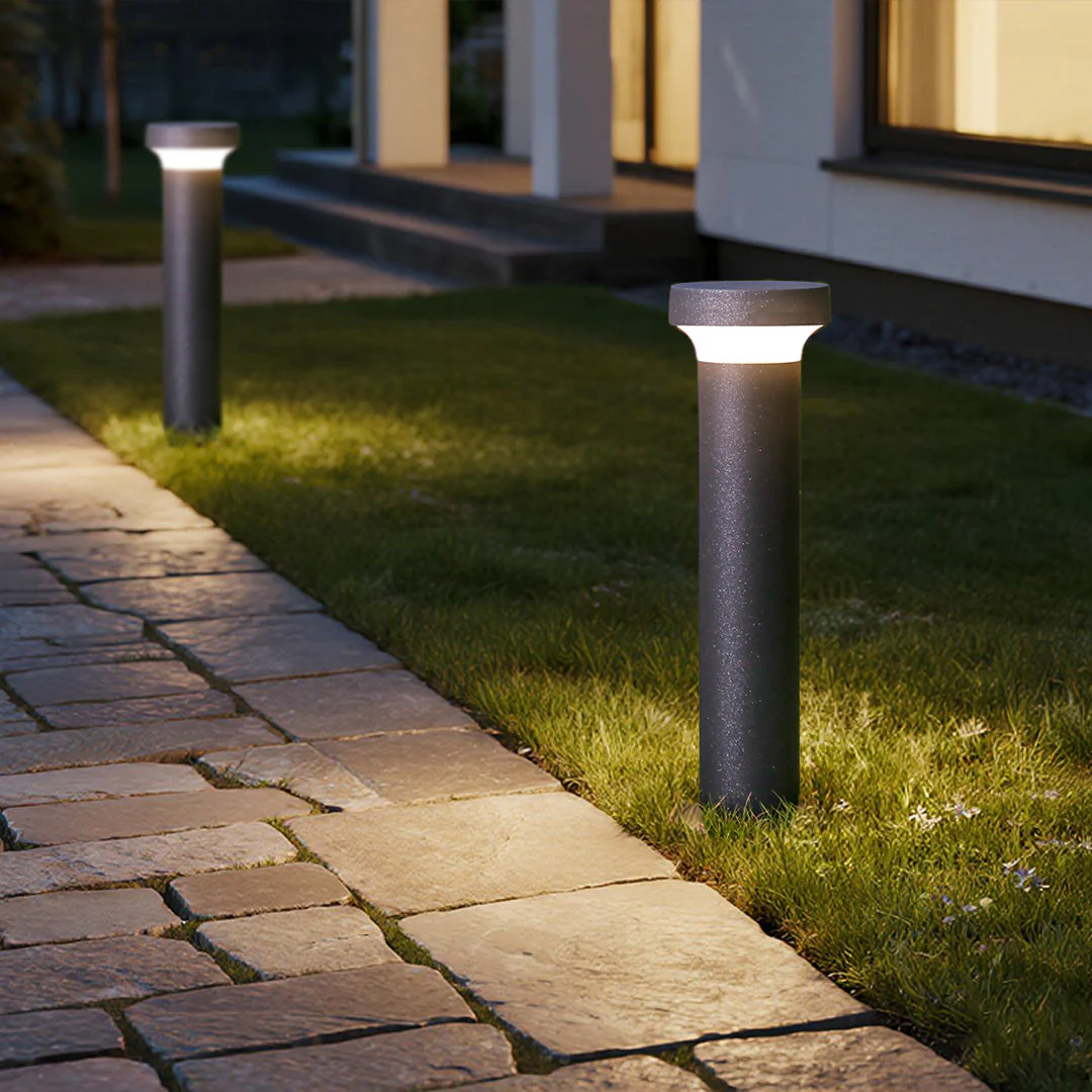 Efrain Modern Minimalist Outdoor Post Lawn Light - Image 2