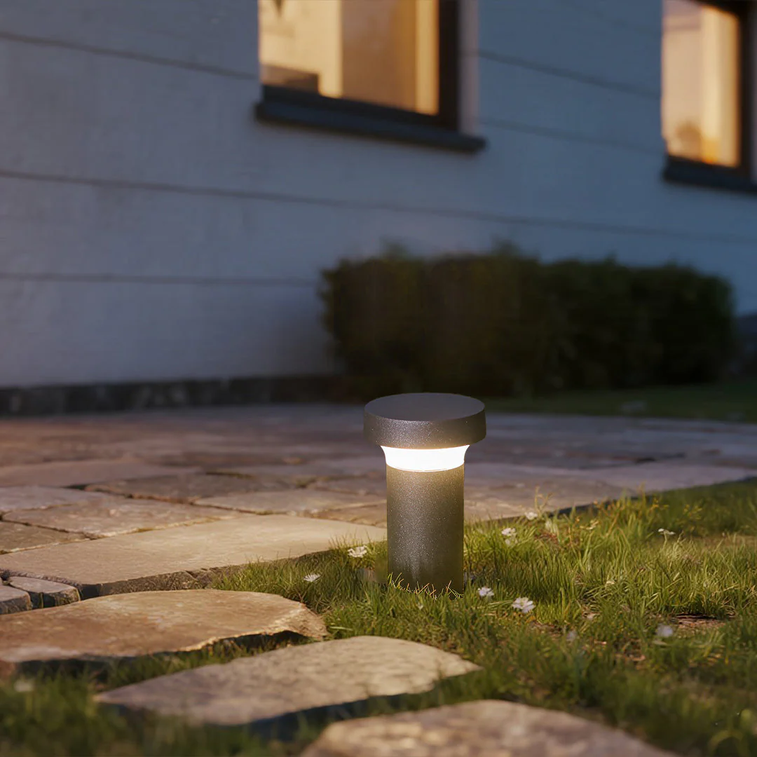 Efrain Modern Minimalist Outdoor Post Lawn Light - Image 4