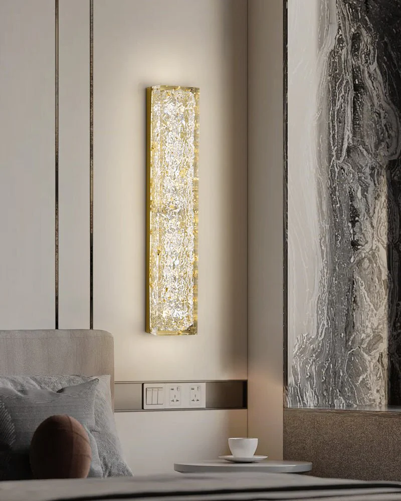 Egan Prismatic Rectangle Resin Wall Lamp - Image 4