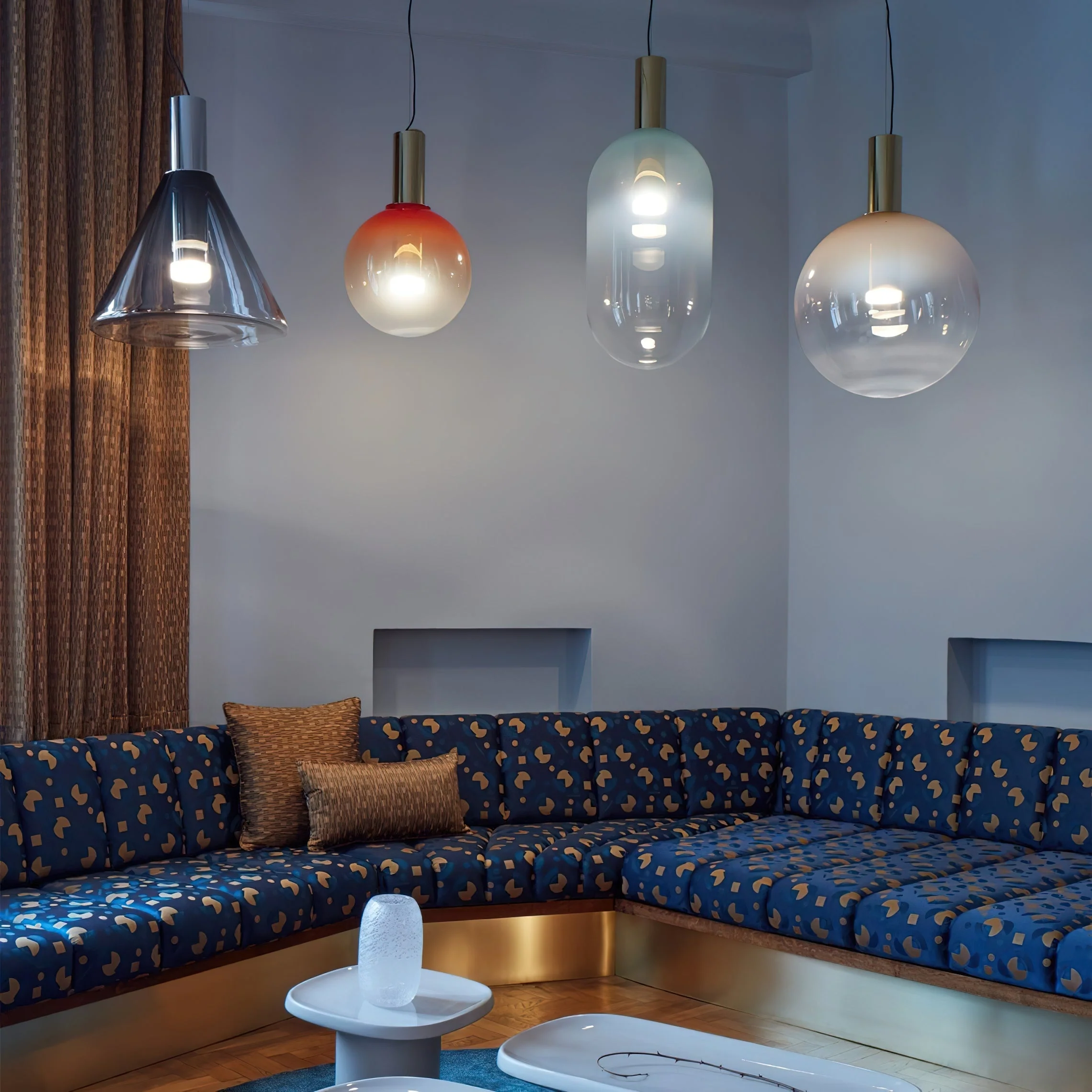Eidos Modern Glass Pendant Light - Image 17