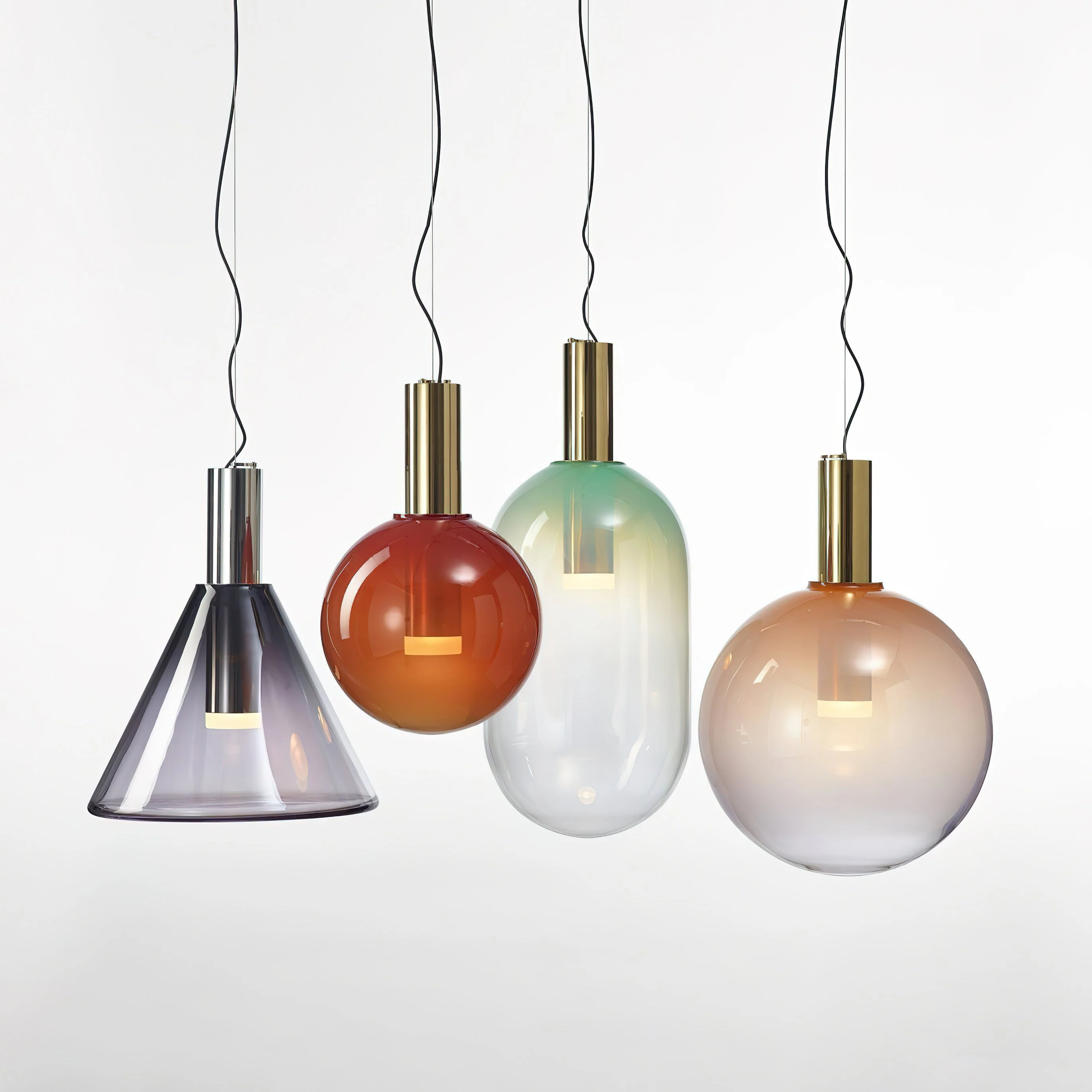 Eidos Modern Glass Pendant Light - Image 20