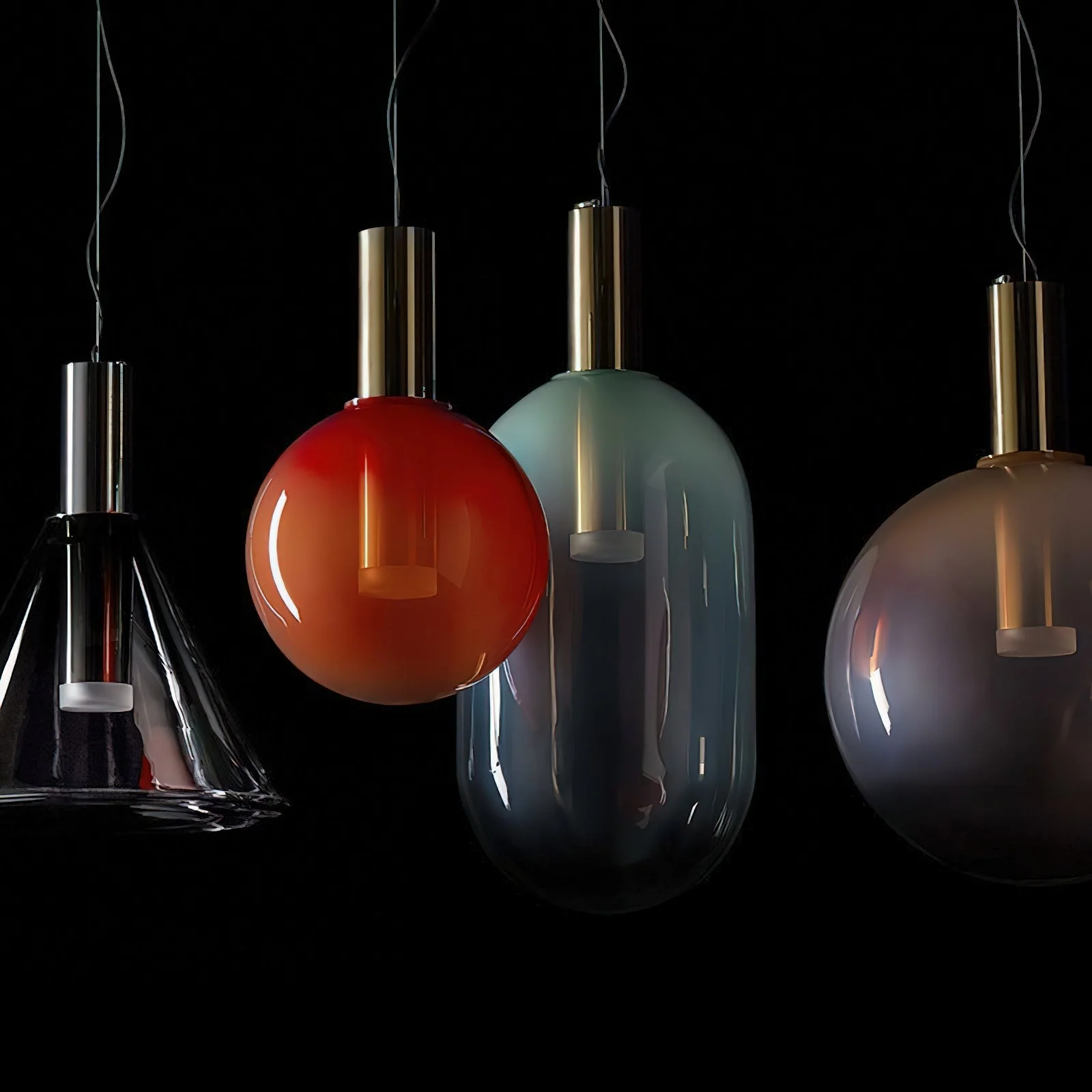 Eidos Modern Glass Pendant Light - Image 21
