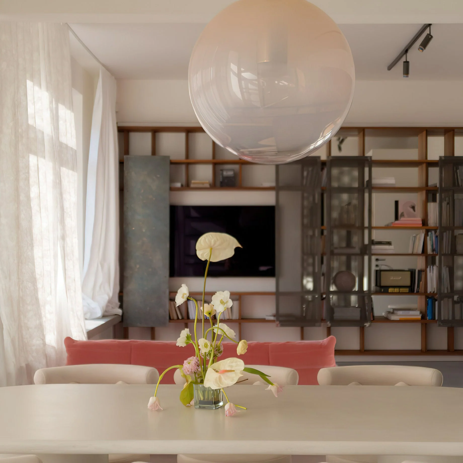 Eidos Modern Glass Pendant Light - Image 4