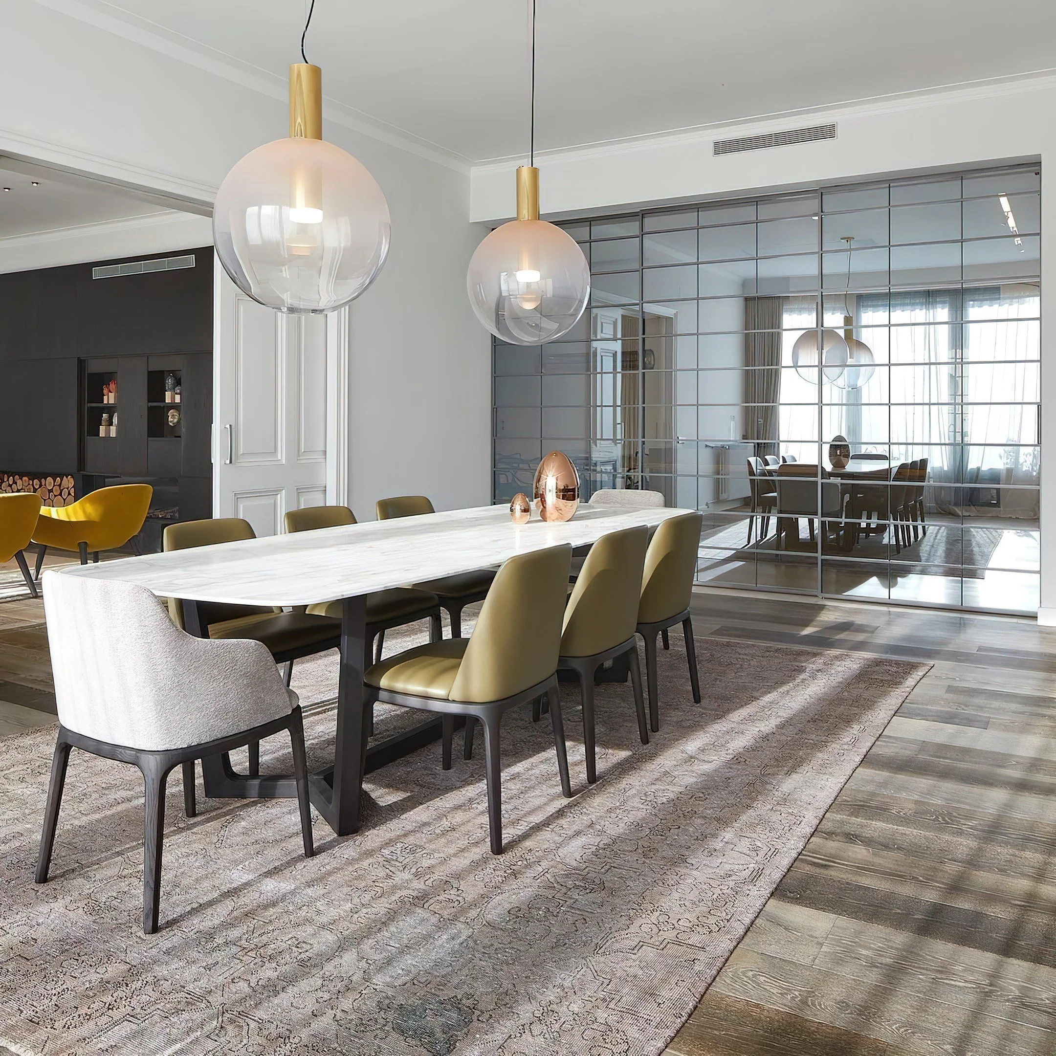 Eidos Modern Glass Pendant Light - Image 9