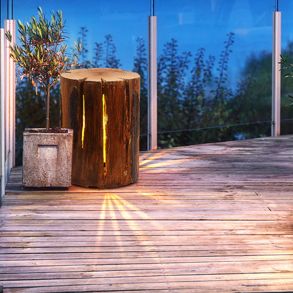 Eighth Tree Stump Rustic Decorative Resin Outdoor Lawn Light - Image 5