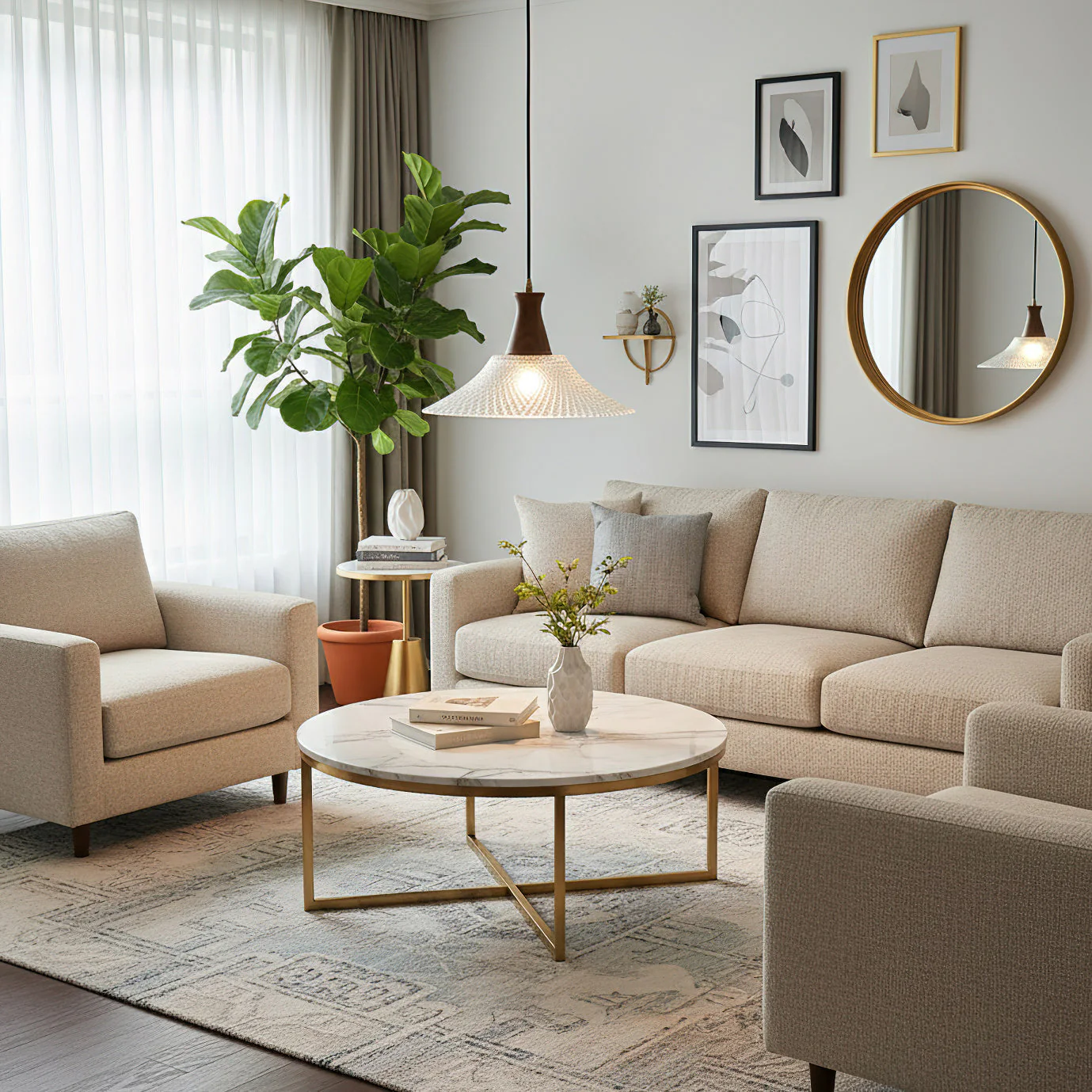 Eiken Modern Glass Pendant Light - Image 10