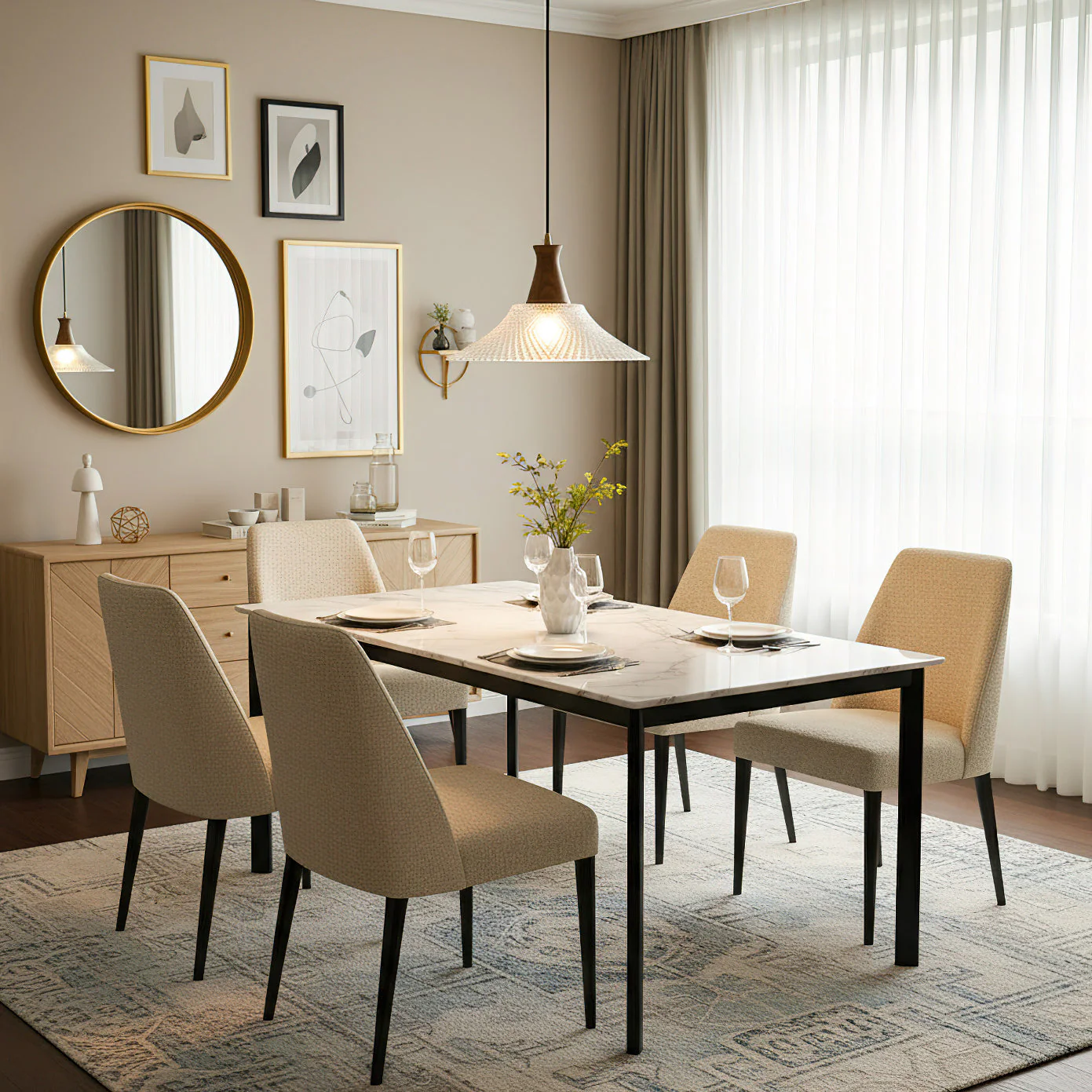 Eiken Modern Glass Pendant Light - Image 12