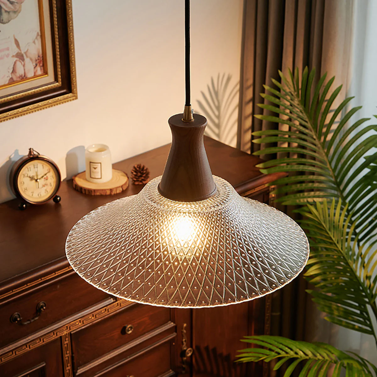 Eiken Modern Glass Pendant Light - Image 3