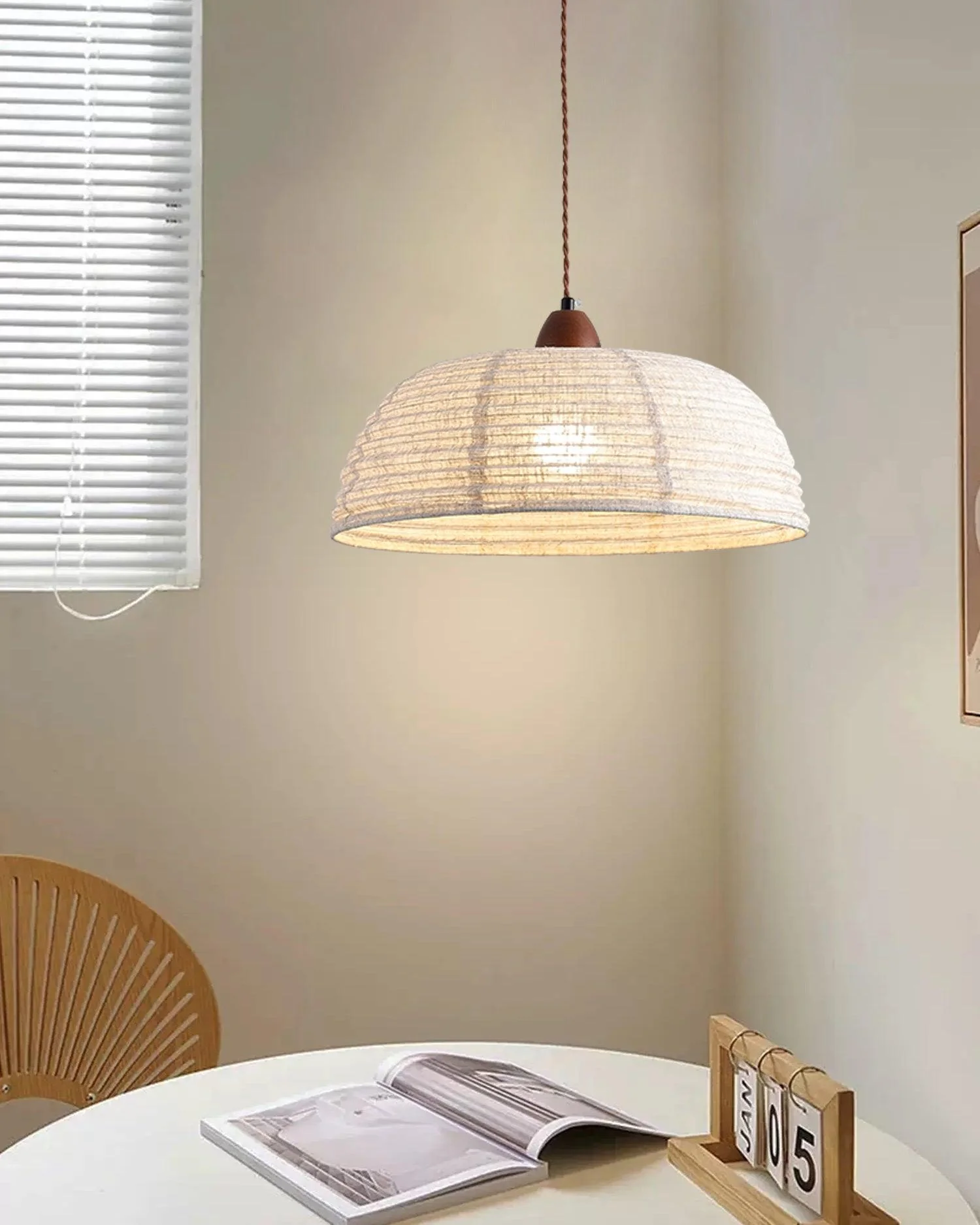 Elara Modern Fabric Pendant Light - Image 39