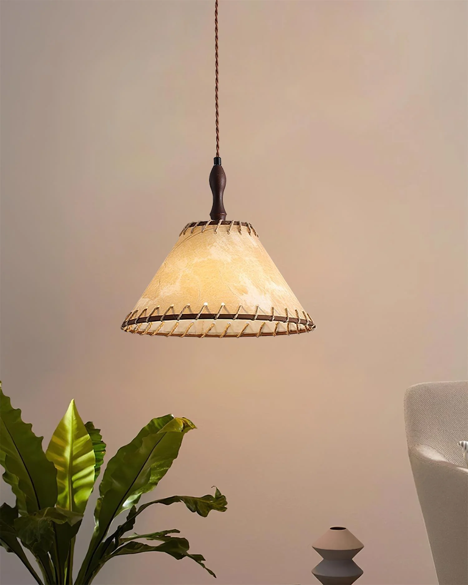 Elara Modern Fabric Pendant Light - Image 8