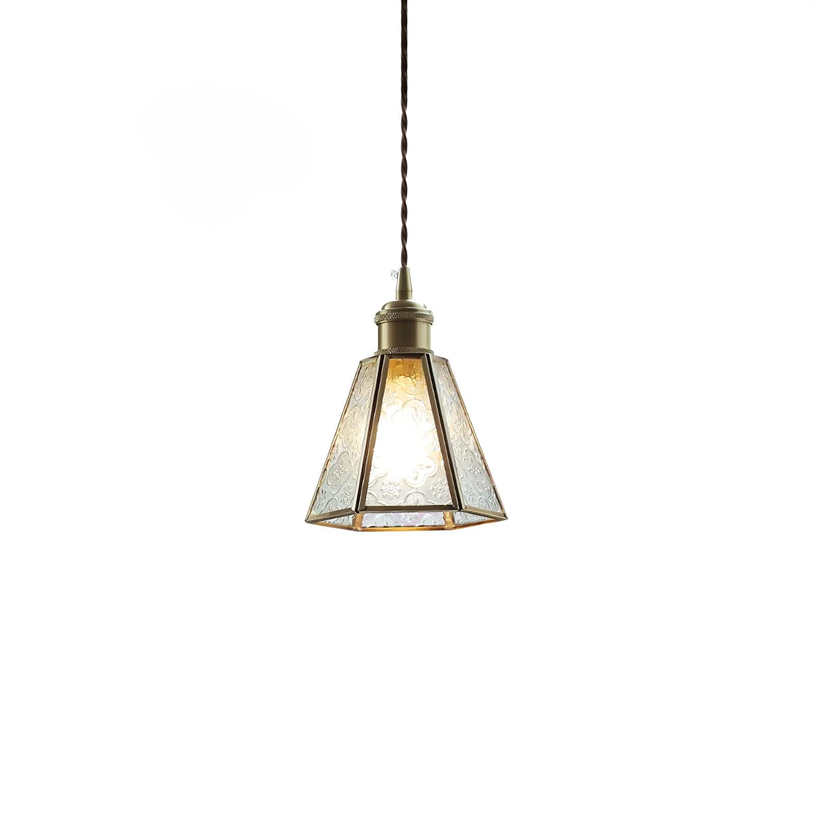 Elarace Brass & Glass Elegant Pendant Lamp - Image 13