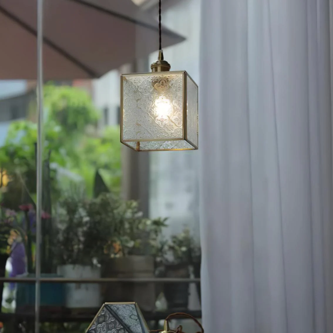 Elarace Brass & Glass Elegant Pendant Lamp - Image 27