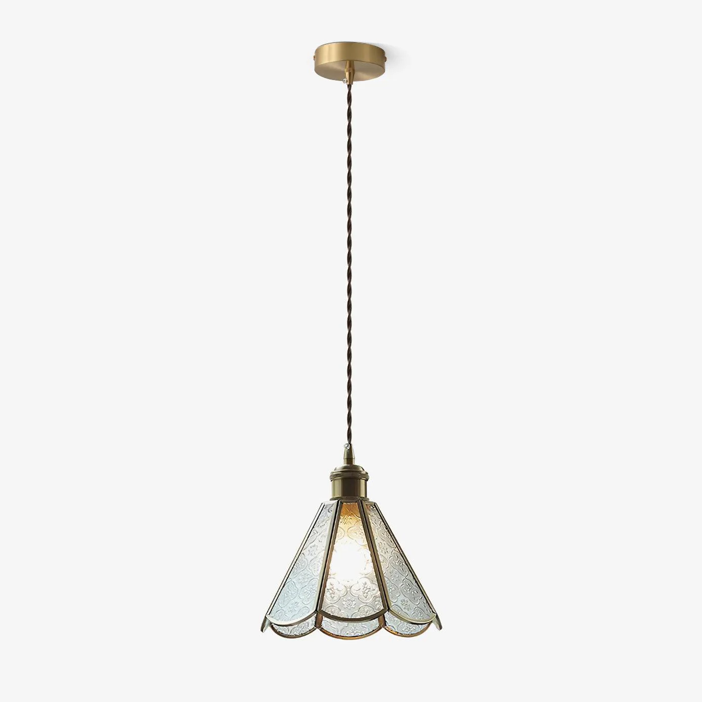 Elarace Brass & Glass Elegant Pendant Lamp - Image 5