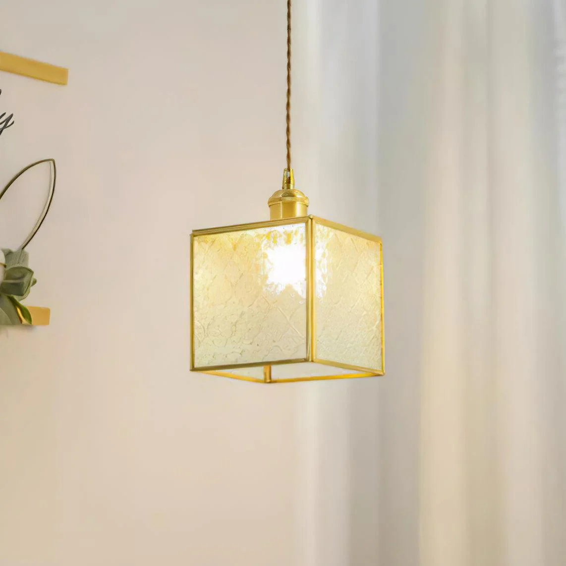 Elarace Brass & Glass Elegant Pendant Lamp - Image 6