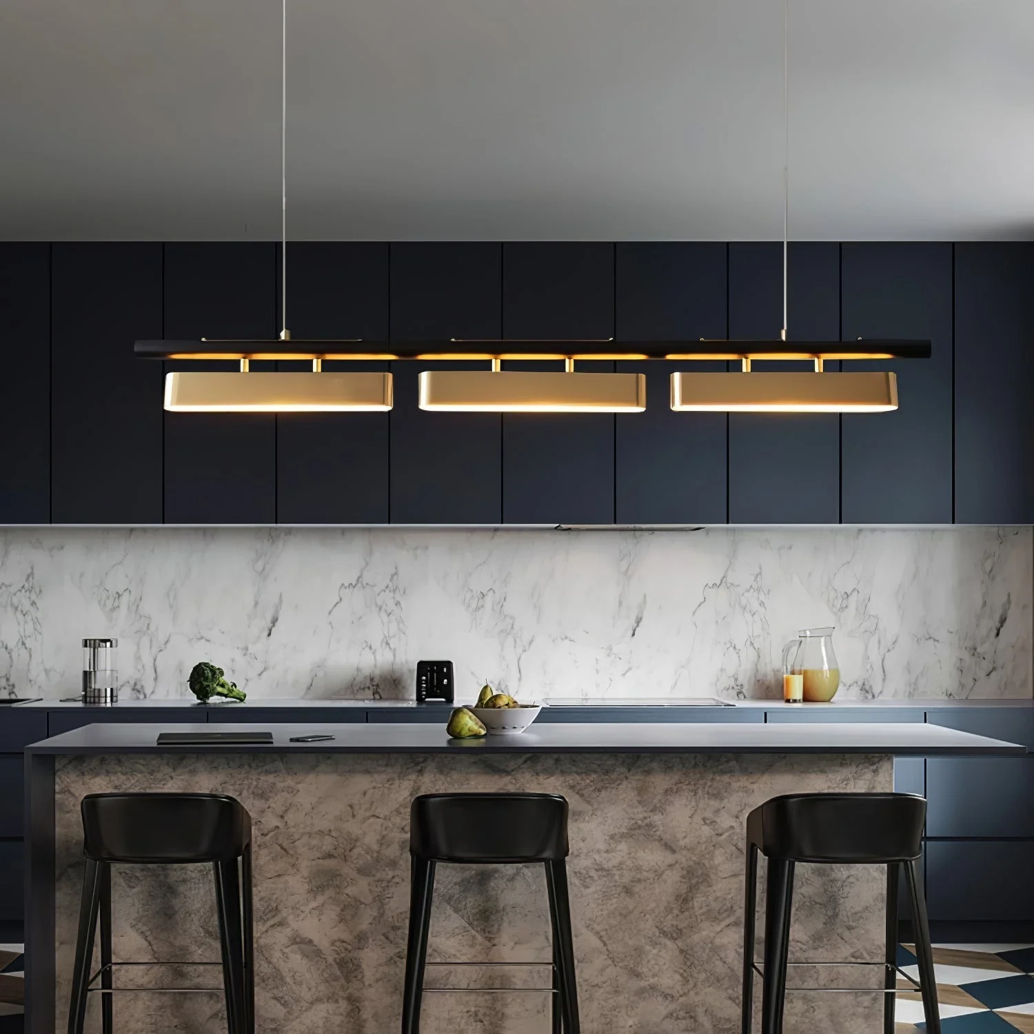 Elarain Brass Minimalist Pendant Light - Image 14