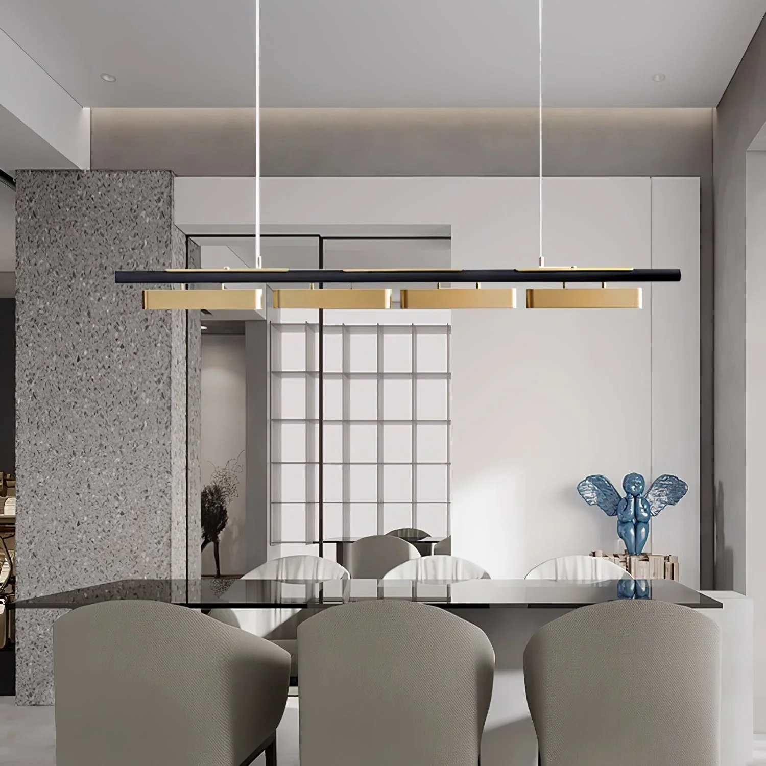 Elarain Brass Minimalist Pendant Light - Image 19