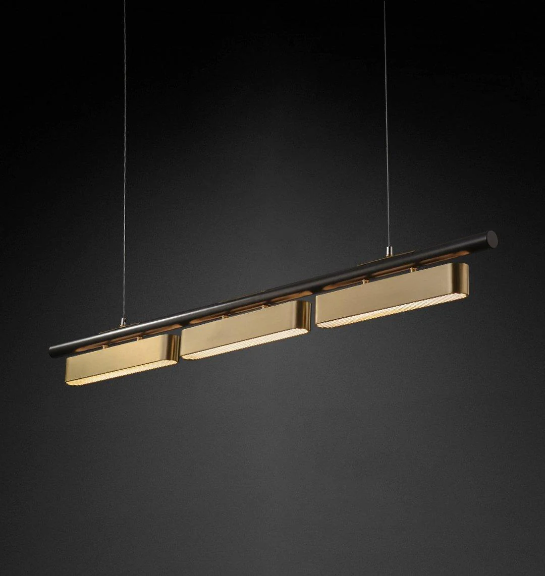 Elarain Brass Minimalist Pendant Light - Image 2