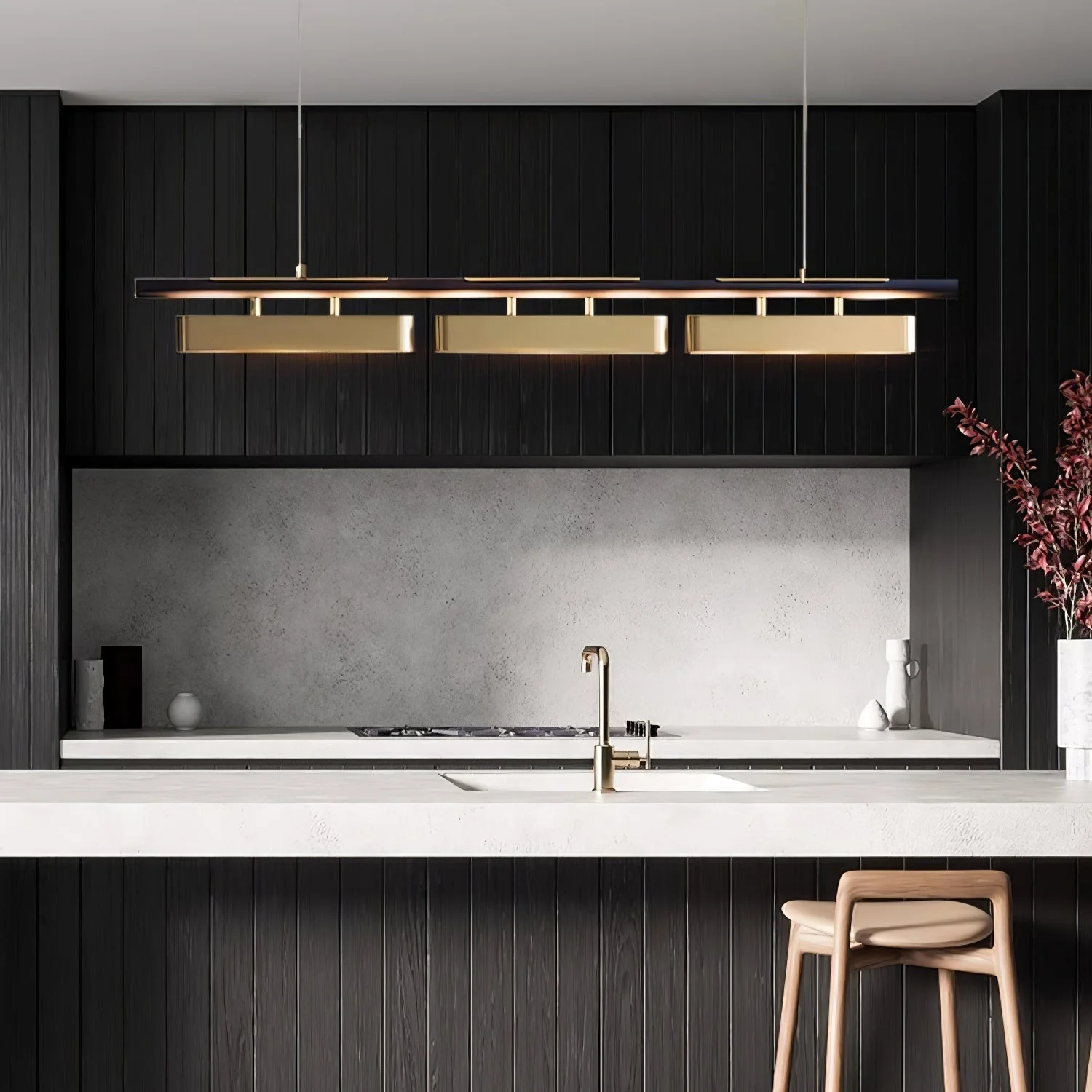 Elarain Brass Minimalist Pendant Light - Image 20